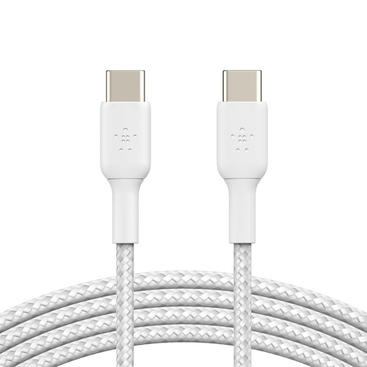 Belkin - Cable - Braided - C to C - 2.0 - 1M - White